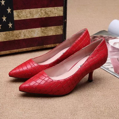 MIUMIU Shallow mouth kitten heel Shoes Women--014